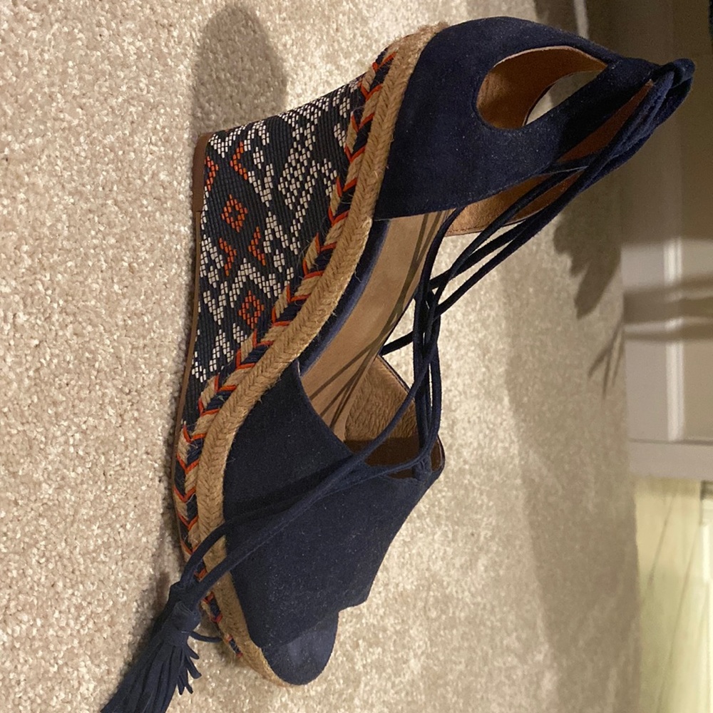 Navy Cabi Wedge size 10